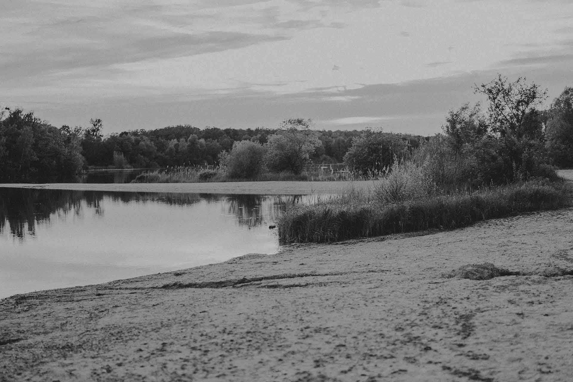 Hochzeitsfotos am See in Karlsruhe