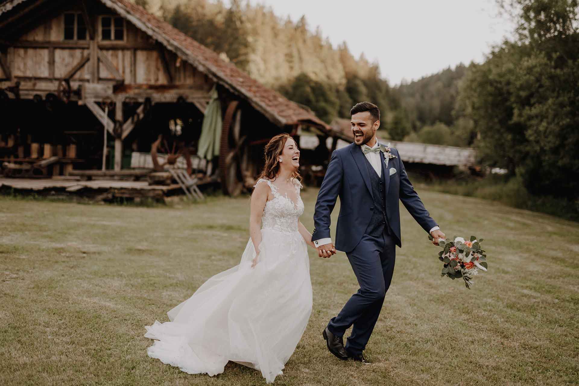 Scheunenhochzeit an der Poppelmühle im Schwarzwald