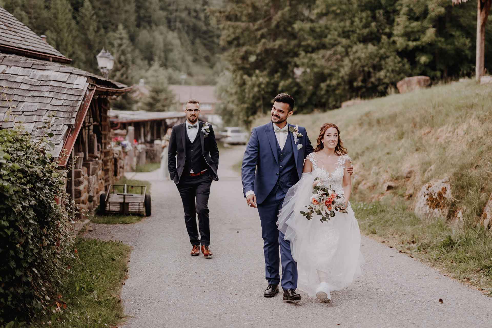 Scheunenhochzeit an der Poppelmühle im Schwarzwald